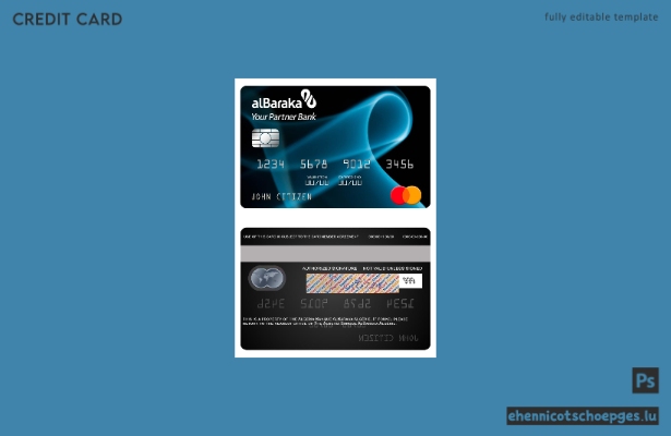 Algerien Banque AlBaraka Algerien Mastercard Beispielvorschau